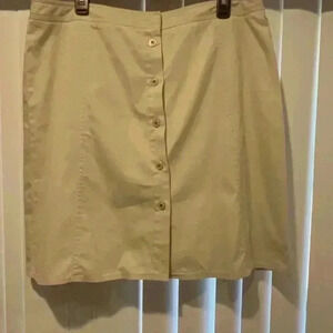 Kate Hill Button Front Mini Skort Size  16 Zipper Skort Built In To Button